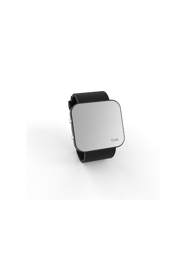 Cool Watch Saat - Siyah Led Kasa - Siyah Kayış Unisex Pembe