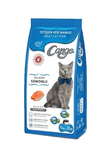 Cango Somonlu Yetişkin Kedi Maması 15 KG