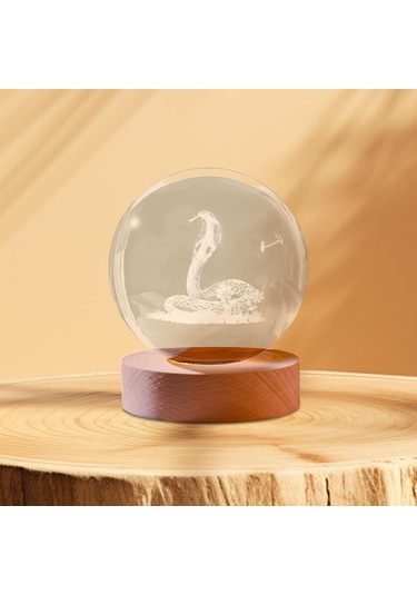 Dolıty Kristal Küre Dekor Taşınabilir Çok Fonksiyonlu Led Çok Renkli