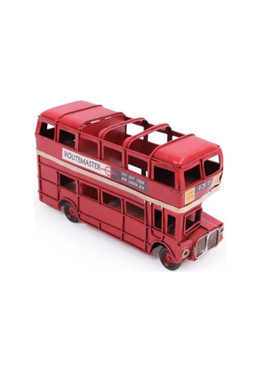 Dekoratif Metal Araba Londra Şehir Otobüsü Kalemlik 1 Adet