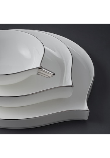 Jumbo Goddess Platin 61 Parça 12 Kişilik Yemek Takımı Platin