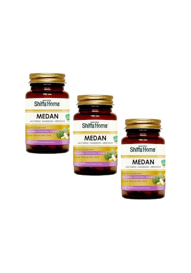 Aksu Vital Shiffa Home Medan Kapsül Devedikeni Karahindiba Enginar 60 Kapsül 3 Adet