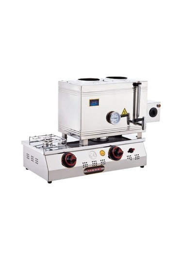 Işıkgaz Silverinox Doğalgaz + Elektrikli 30 Litre 2 Demlikli Çay Kazanı Slvr-2100-d