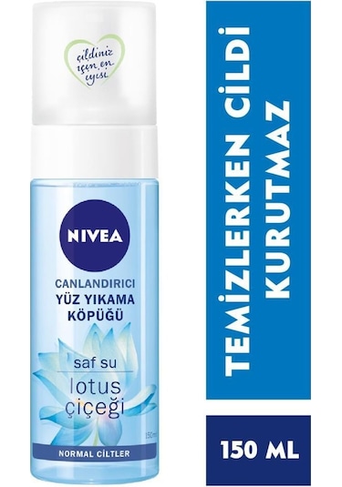 Nivea Lotus Çiçeği Saf Su Canlandırıcı Yüz Temizleme Köpüğü 150 ML