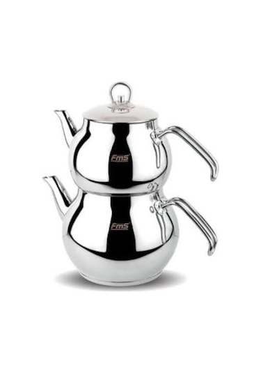 Fms Aşiret Boy Sade Çaydanlık - Metal