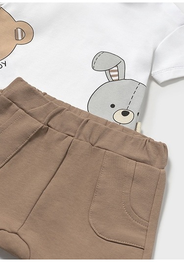 Mayoral Erkek Bebek Tişört Şort Set Çok Renkli