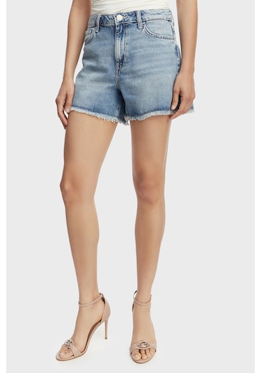 Guess Bayan Şort W6gd74 D0726 Skv1 Lacivert