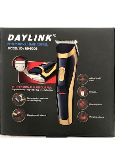 Daylink RD-6005 Saç ve Sakal Kesme Makinesi + 4 Tarak