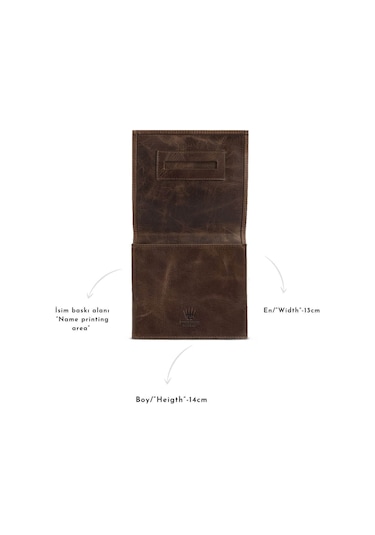 Watchofroyal Deri Kese Crazy Brown - Unisex Çok Renkli