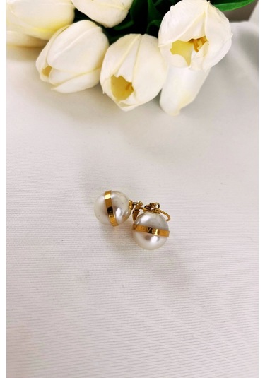 Top İnci Küpe Çok Renkli