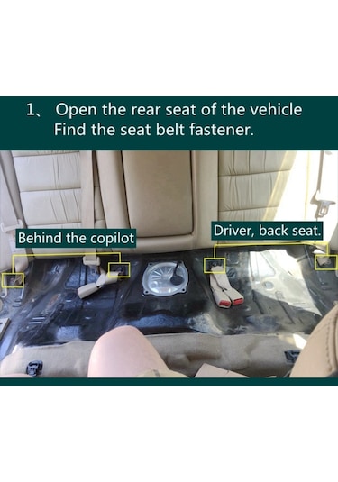 Sones Zl-2029 Araba Sağ Yan Arka Koltuk Isofix Çocuk Koltuğu Arayüzü Honda 7. Nesil Accord 2003-2007 İçin