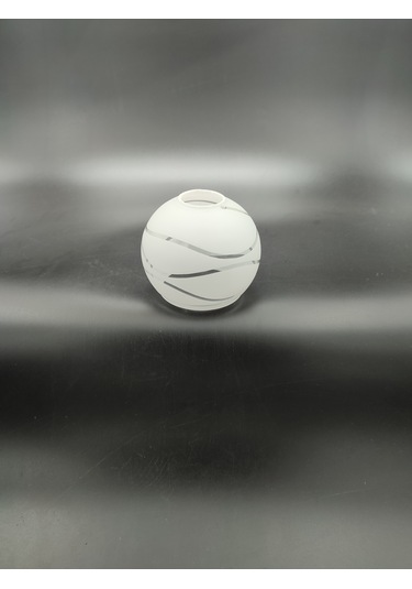 Küçük Avize Camı.suyolu,beyaz Çap:10.00cm-duy Yuvası:3.00cm E.14 Süt Beyaz