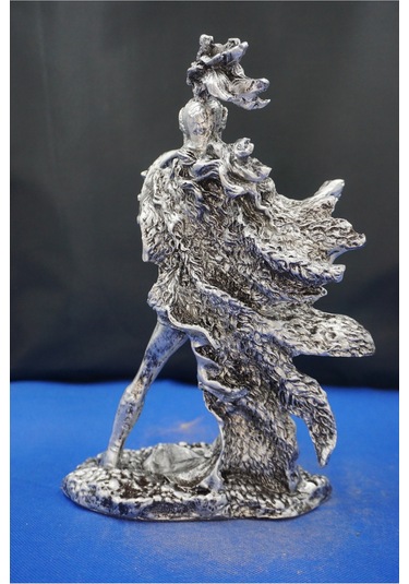 Athena Savaş Tanrıçası 26 Cm Mitolojik Heykel, Ev Dekor Ve Hediyelik Biblo Gümüş