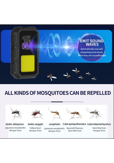 Xurunkeji Sivrisinek Kovucu Ultrasonik Açık Hava Taşınabilir Tokalı Usb Şarjlı Çok Fonksiyonlu Böcek Kovucu Led Işıklı Pembe