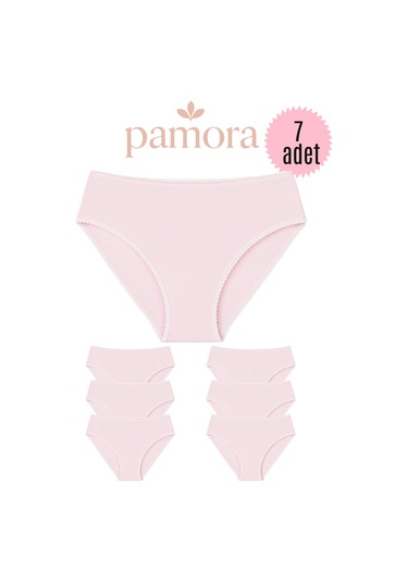 Kadın Külot Slip Külot Pamuklu Likralı-pmr89 Toz Pembe