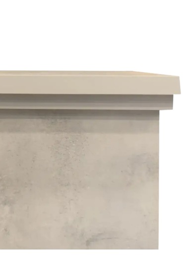 Dlc Large Penida Retro Beton Desen 1800 Watt Dekoratif Elektrikli Şömine