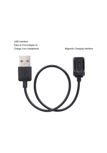 Dofolink Plantronics Voyager Legend İçin Manyetik Şarj Aleti, 25cm Kablolu, Siyah, Hızlı Ve Sabit Şarj, Taşınabilir Abs Malzeme
