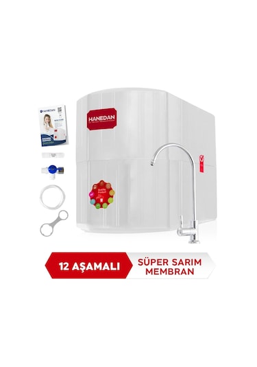 Hanedan Süper Sarım 12 Litre Çelik Tanklı 12 Aşama Su Arıtma Cih 411499824