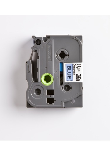 BROTHER P-TOUCH TZE-541 TZE-TAPE 18 MM MAVİ ÜZERİNE SİYAH LAMİNASYONLU ETİKET