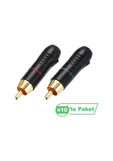 Losen Le5040 Rca Erkek Konnektör ( 10 lu Paket )