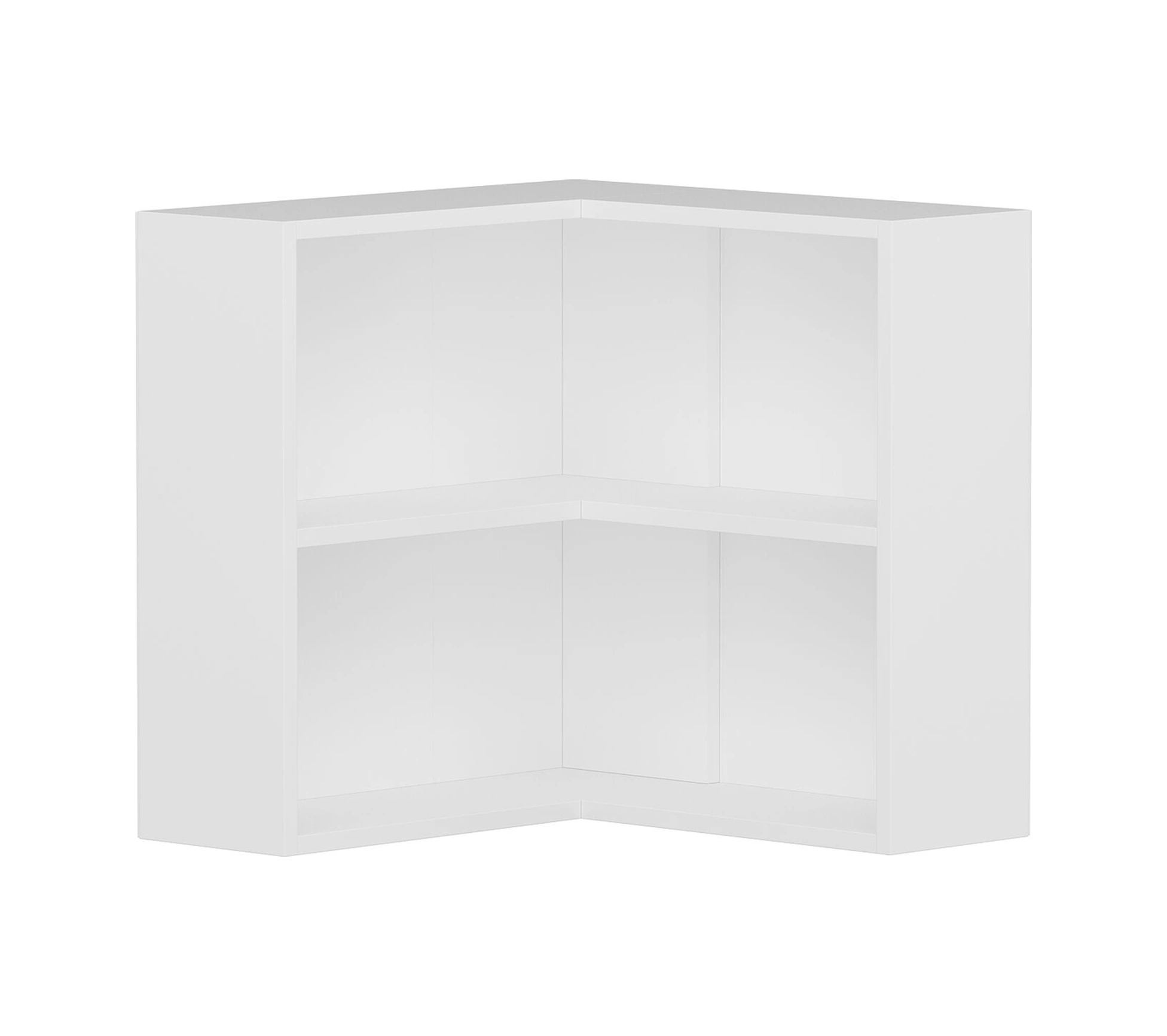 Adel 1 Raflı Köşe Kitaplık - Beyaz Beyaz