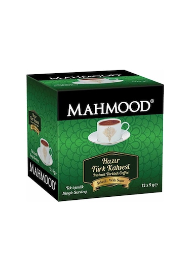 Mahmood Coffee Şekerli Hazır Türk Kahvesi 12 x 9 G