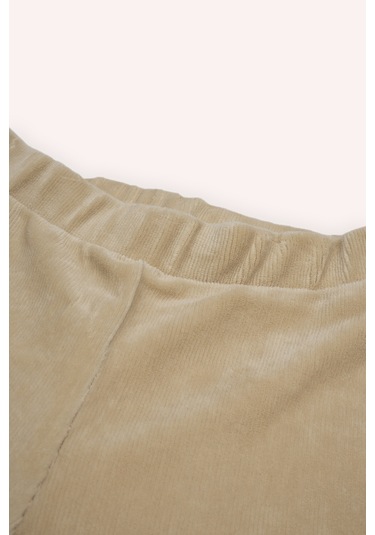 Kız Çocuk Fitilli Tayt Bej 001