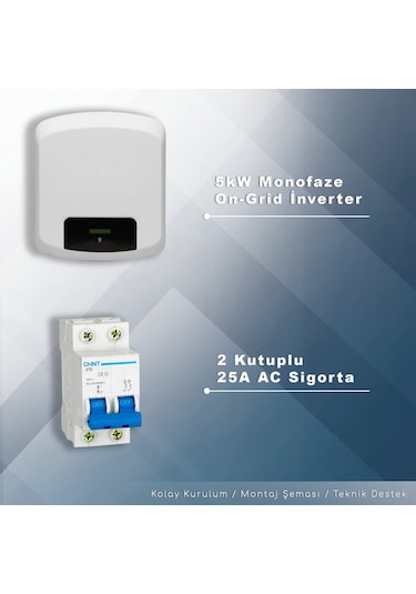 5kw Monofaz On-grid Paket Sistem