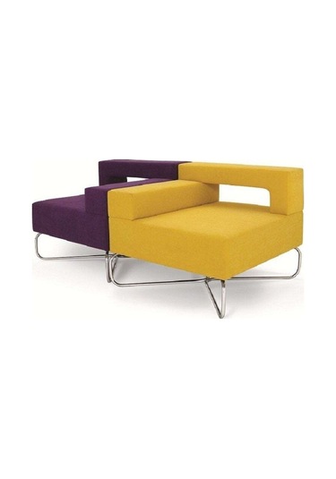 Koltukstilim Pcs 2 Adet Tekli Bekleme Kanepe Sarı