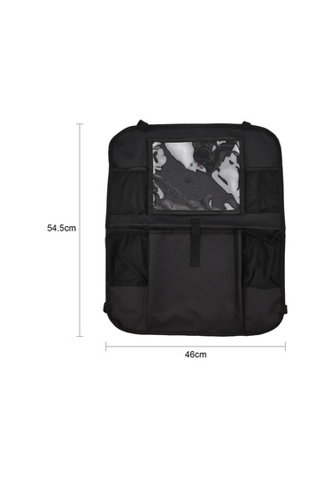 Geeroyoo Siyah 600d Polyester Araç Koltuğu Organizatörü - 54.5x46x0.3cm, 260g, Taşınabilir Ve Hafif Tasarım