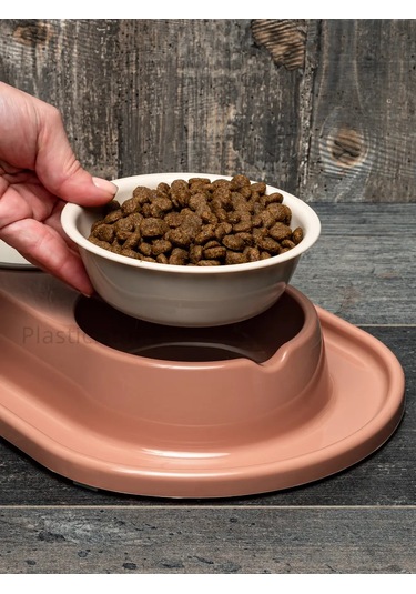 Al'ternativa Kedi Ve Köpekler İçin Kırmızı Çift Yemek Kabı 296716122