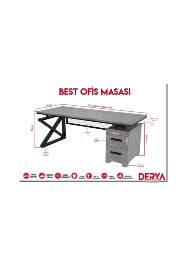 Best Doğal Ahşap Ofis Ve Çalışma Masası -çekmece Modüllü-200 85 76 Cm-açık Ceviz Açık Ceviz Best Doğal Ahşap Ofis Ve Çalışma Masası -çekmece Modüllü-200 85 76 Cm-açık Ceviz Açık Ceviz