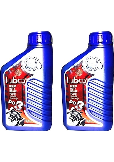 Lubco Dot 3 Fren Hidrolik ve Debriyaj Dolum Yağı 500 Ml 2 Adet