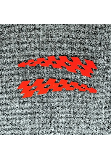 2p Otomobil Çıkartma Denetleyici Bayrağı F1 Yarış Jdm Yansıtıcı Dekorasyon Çizik Red Reflective 24x6.4cm 1 Piece Set