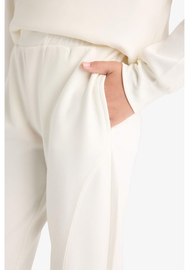 Defacto Kız Çocuk Beli Lastikli Jogger Eşofman Altı F3017a825auer140 Ekru