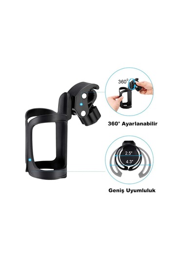 Dailytech Bisiklet Bebek Arabası Bardak Biberon Şişe Tutucu