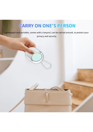 Xindoker T02 Beyaz Akıllı Otel Gizli Kameralar Tespit Cihazı - İki Pil İle 30 Gün Bekleme Süresi, Tüm Yönlü Entegre Kızılötesi Tarayıcı