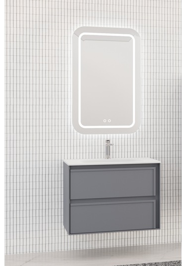 Elisa 80 Cm Banyo Dolabı - Antrasit