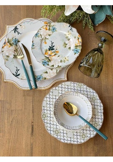 Yemek Takımı Avola 24 Parça 6 Kişilik Renkli