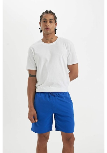 DeFacto File Astarlı Kısa Boy Deniz Şortu N0132AZ24HSBE104