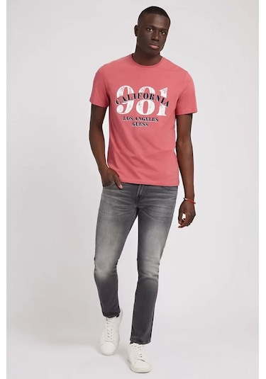 Guess Erkek Denim Skinny Fit Jeans Gri