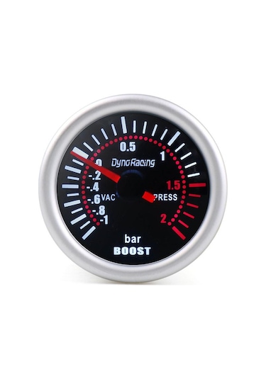 Jms Dynoracing 2 "52mm Evrensel 12 V Led Duman Len -1 0 2bar Turbo Boost Ölçer Ölçer / Turbo Boost Ölçer