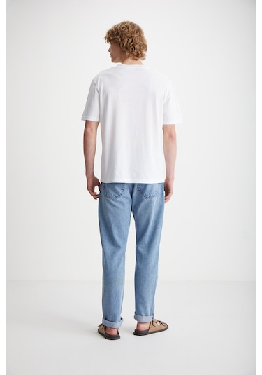 Cultıvated Erkek 3'lü Kalın Dokulu Regular %100 Organik Pamuk Laci/bej/byz T-shirt