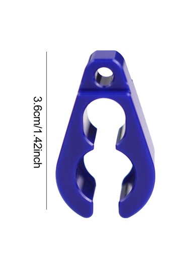 Homyl Uzun Hortum Klipsi Tutucu Hafif Şnorkelli Dalış Mavi