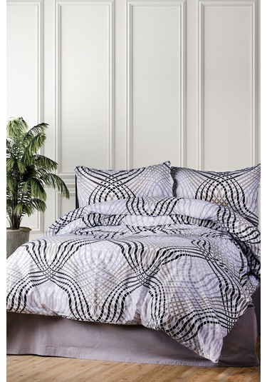 Aytunç Deniz %100 Pamuklu Çift Kişilik Nevresim Takımı 200x22... Gri