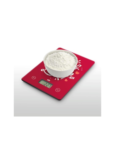 House Pratik Hp36 Dijital Mutfak Tartısı Kırmızı