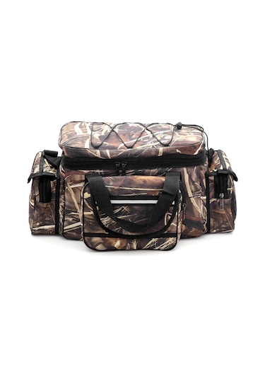 Büyük Kapasiteli Olta Takımı Çanta Su Geçirmez Olta-kamuflaj
