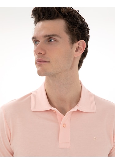 Pierre Cardin Erkek Pudra Tişört Basic 50302561-vr042 Pudra