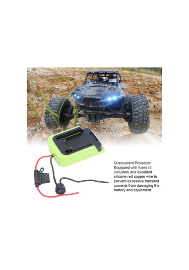 Aubyhe 40v 30a Akü Dökü Adaptörü, 14awg Kablolu Ve Sigortalı, Uzaktan Kumandalı Araçlar İçin Elektrikli Alet Aküsü Bağlantısı