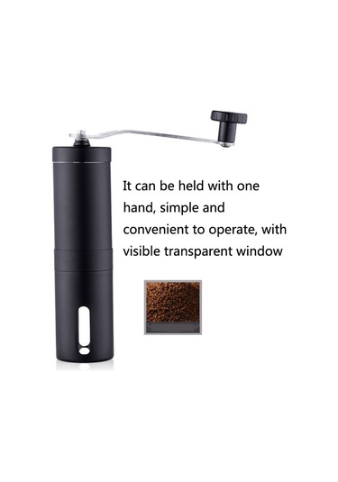 Hand Crank Coffee Machine Manual Pepper Mill Grinder Mid Black Siyah